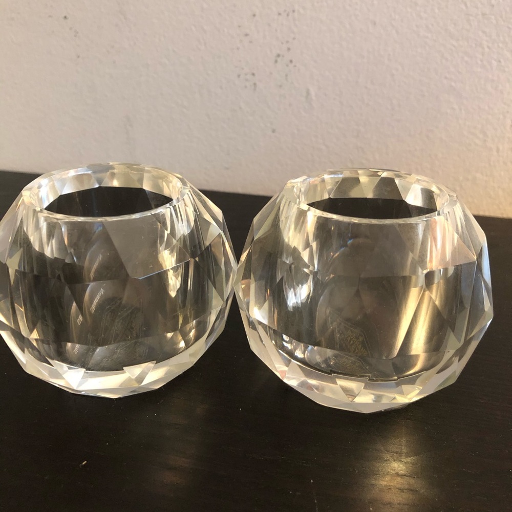 Shannon Crystal Candle Holders (Pair)